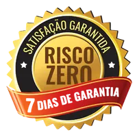 Selo de satisfação garantida: risco zero, 7 dias de garantia